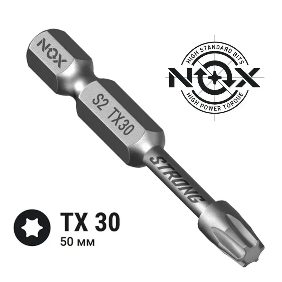 Бита NOX Strong Torx30 звёздочка    50 мм