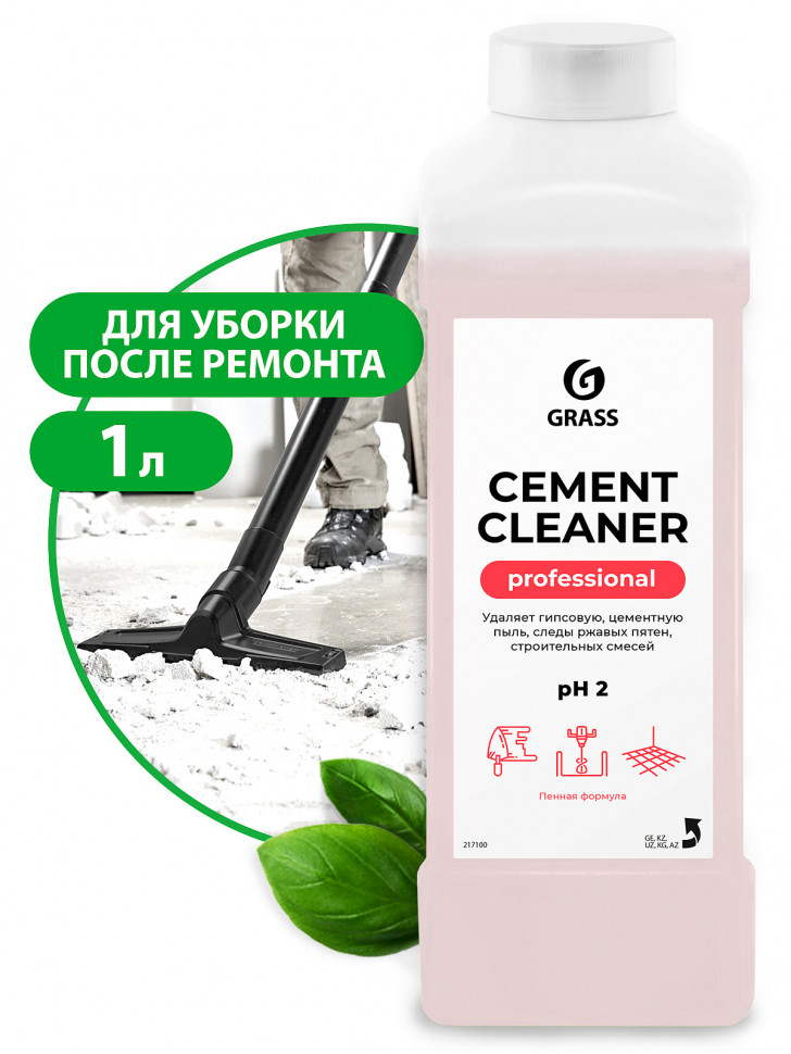 Очиститель после ремонта Cement Cleaner GRASS 