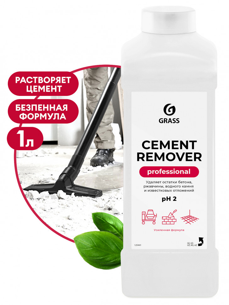 Средство для очистки после ремонта 1л GRASS Cement Remover 