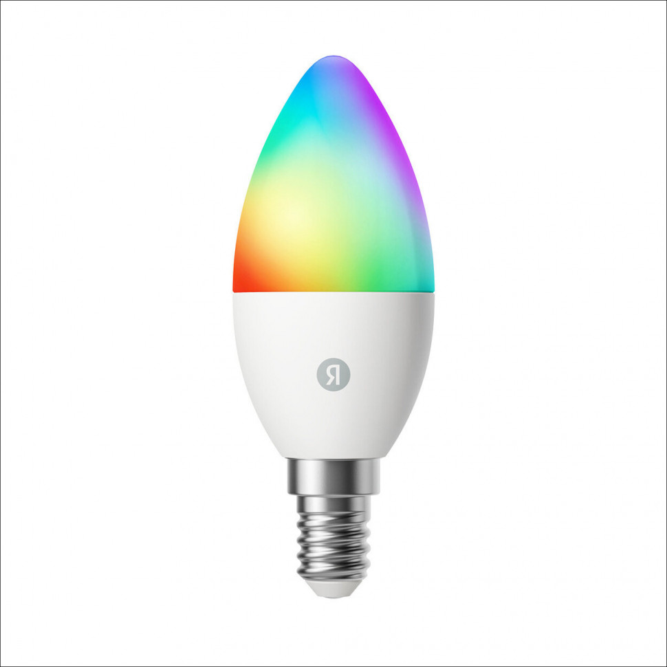 Умная лампочка Яндекс, Е14, RGB, 520 Лм, Matter over WiFi