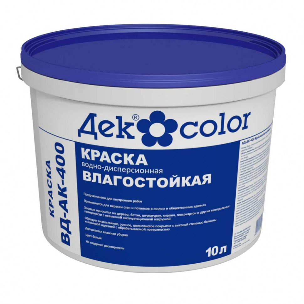 Краска вд ВД-АК-400 Декоратор матовая